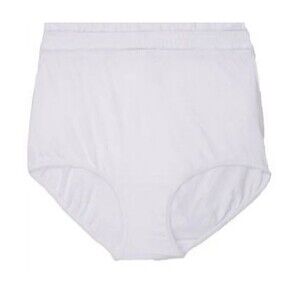 NWT Vanity Fair Size 8 XL White 2 Pairs Perfectly Yours Cotton Brief Panty